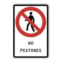 No transitar peatones